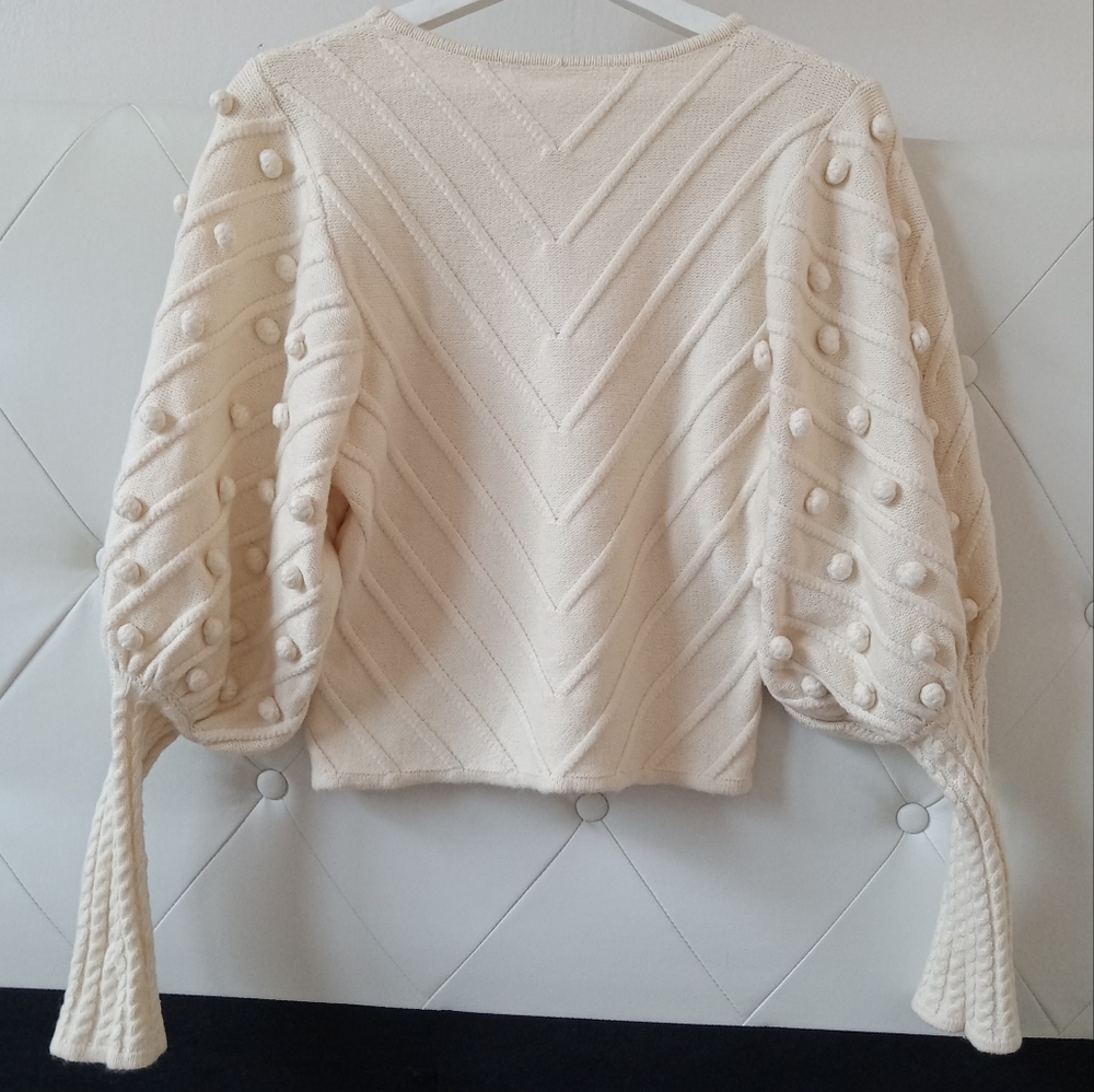 Sweater Small Ruffle Sleeve - Picture 11 of 11